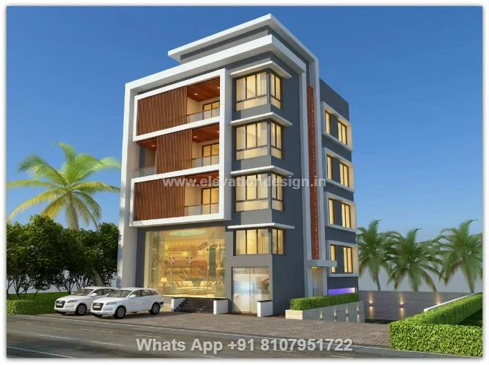 Modern Elevation Design Commercial