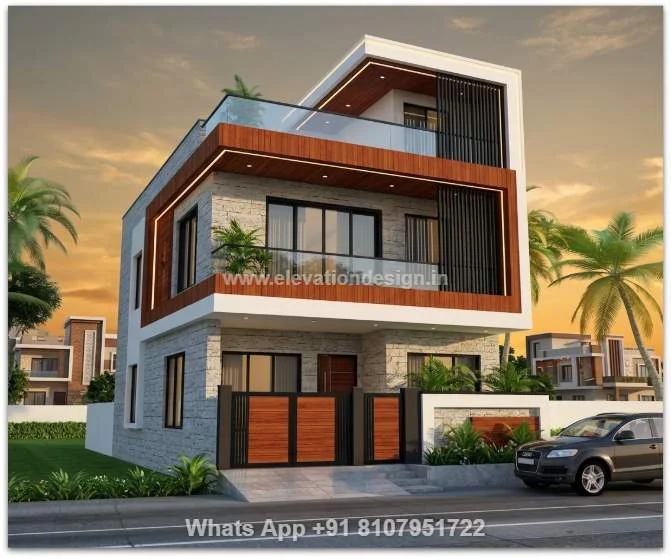 Modern Elevation Designs For 2 Floors Building