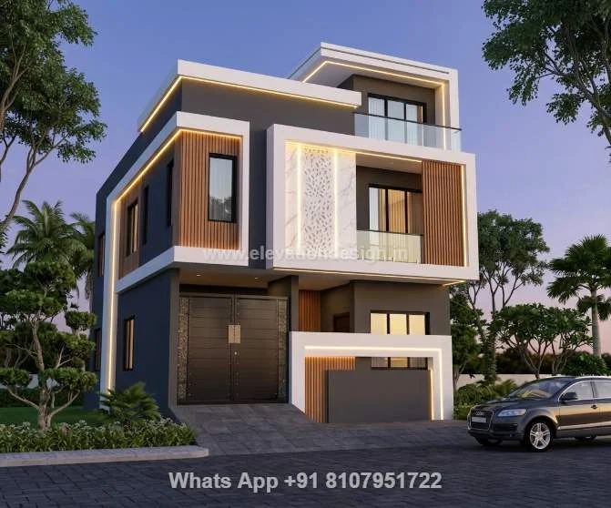Modern House Front View