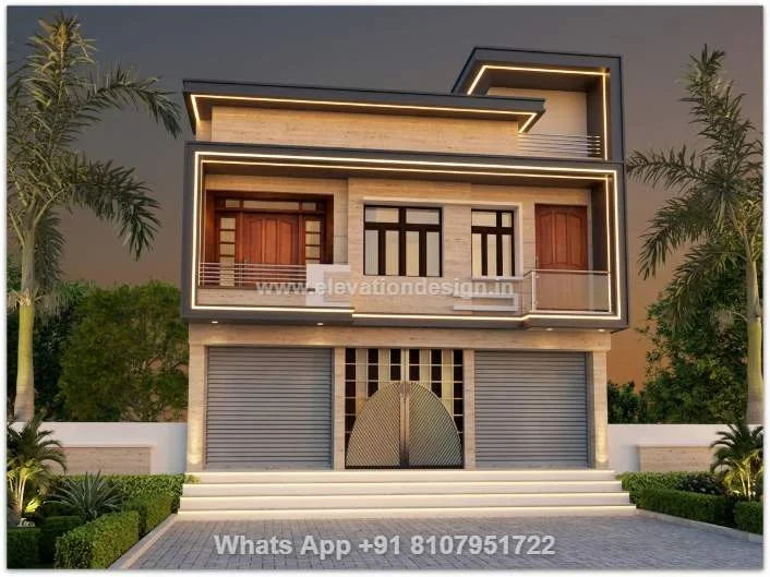 Shop And House Elevation