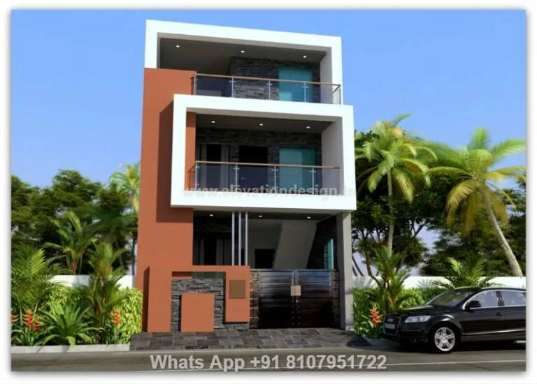 Simple Duplex House Elevation