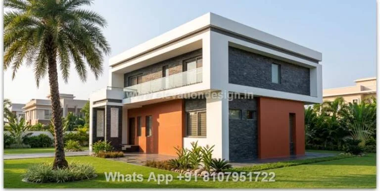 Simple Elevation Design For First Floor
