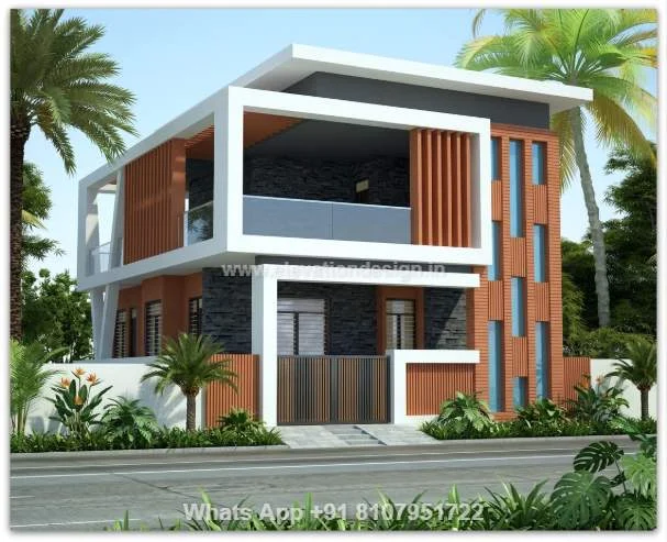 Simple Elevation Designs For 2 Floors Building