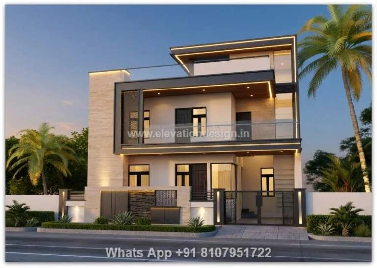 Simple House Elevation Design Double Story
