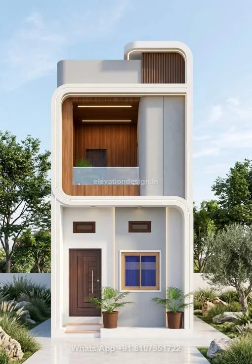 Small House Curve Elevation