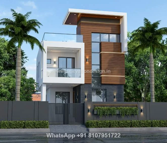 Unique Front Stair Elevation