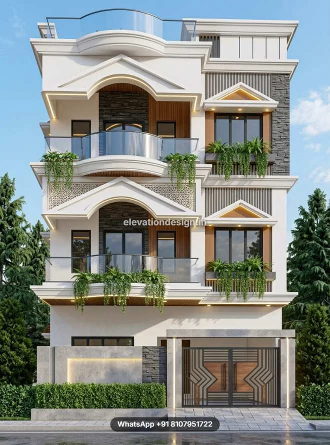 30 Ft House Design  Treditional Elevation