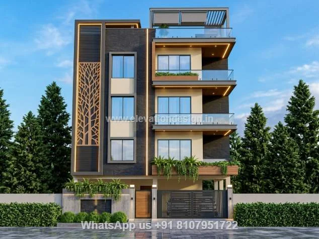 4 Floor Exterior Front House