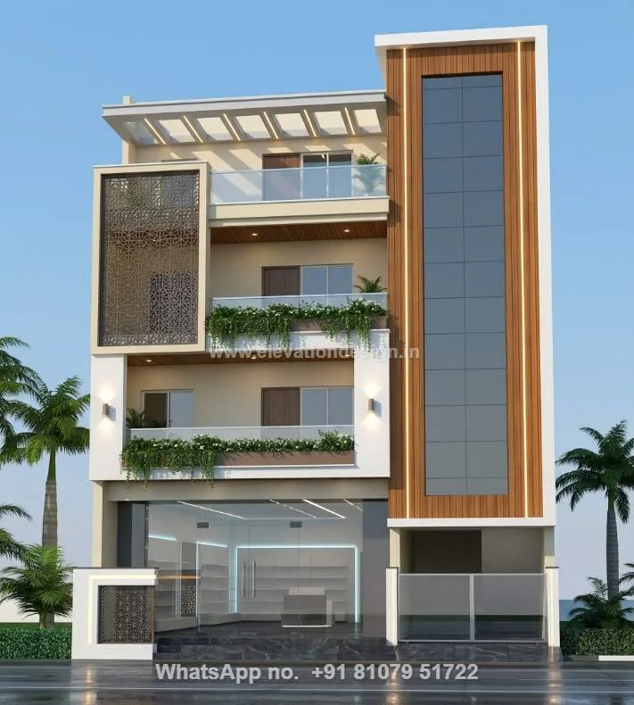 40 Feet Front Elevation Indian Style