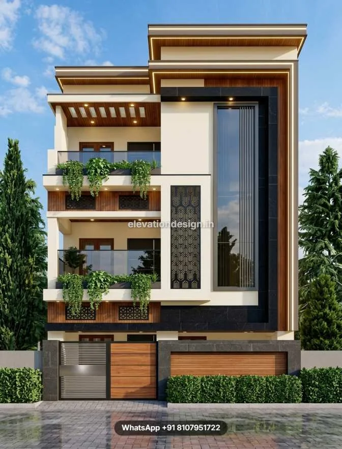 Balcony Elevation Design For 3 Floor