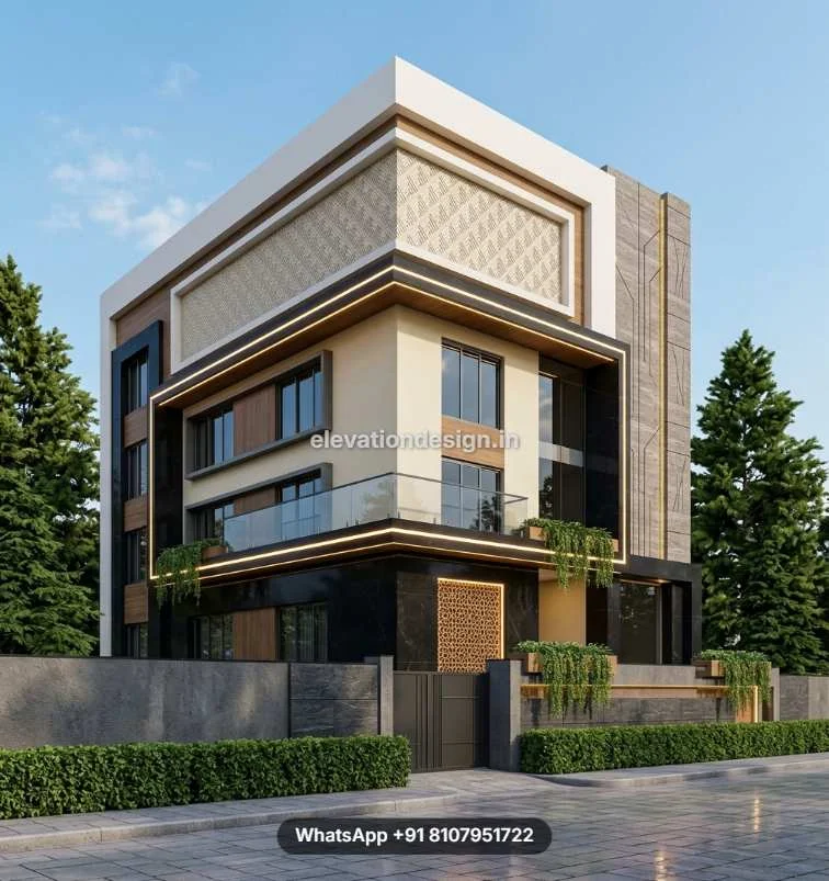 Commercial Office Front Design In 3D