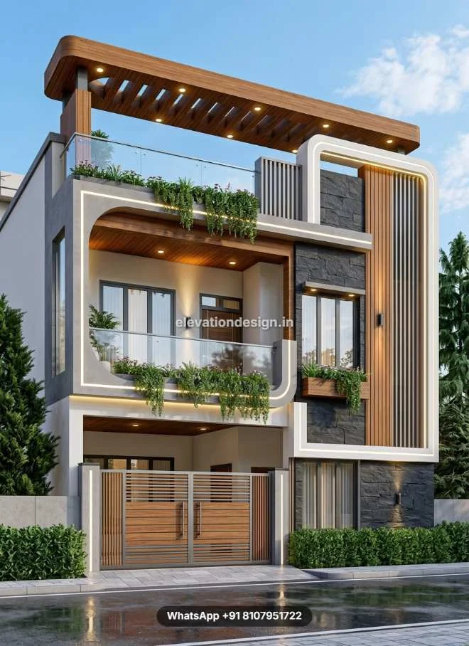 Double Floor Exterior Pergola Design