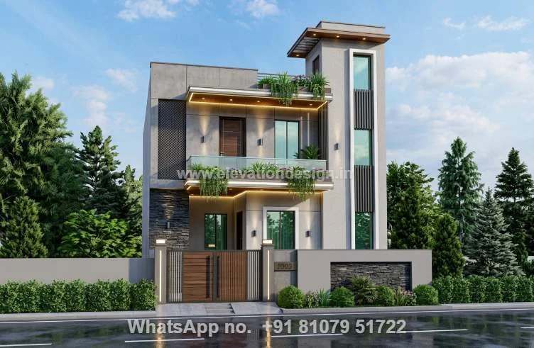 Double Floor Home Front Design