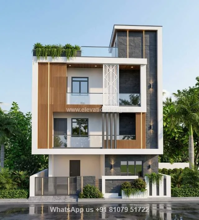 Exterior G+2 Home Elevation