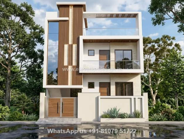 Exterior Home Elevation Double Floor