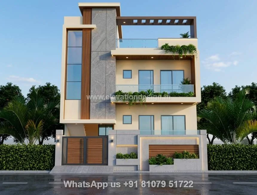 Exterior Home Elevation Simple