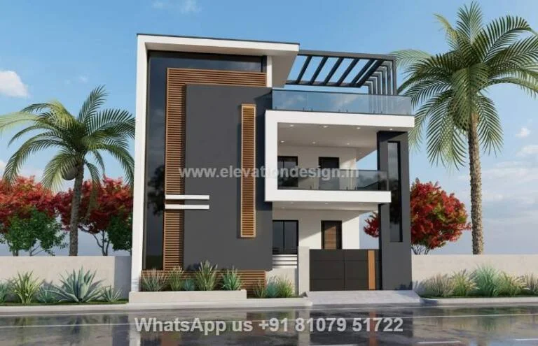 Front Elevation Design For 2 Floor Building Indian Style