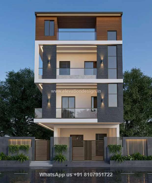 G+2 Elevation Design Simple