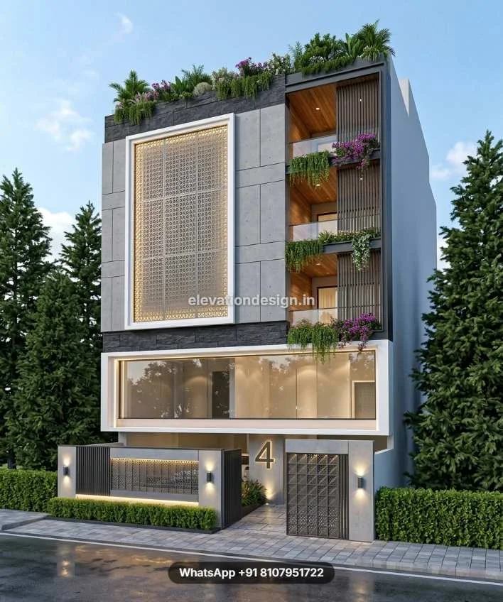 G+3 Commercial Building Design Modern
