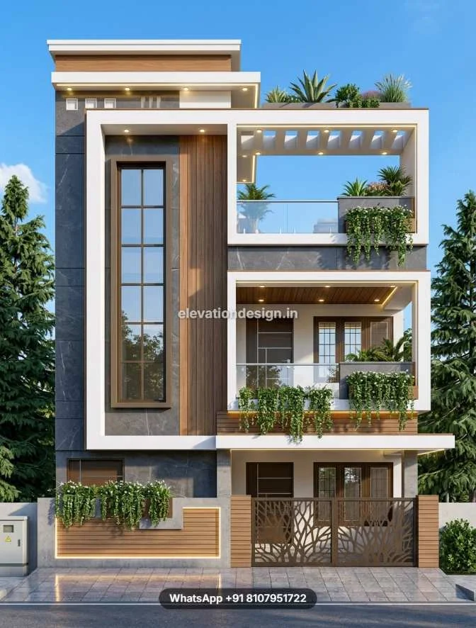 Ghar Ka Front Design For 2 Floor