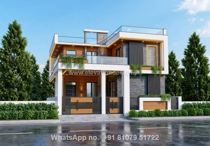 Home Elevation Normal Two Floor