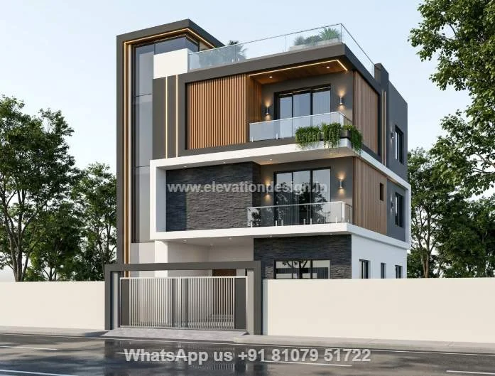 Home Elevation Triple Floor