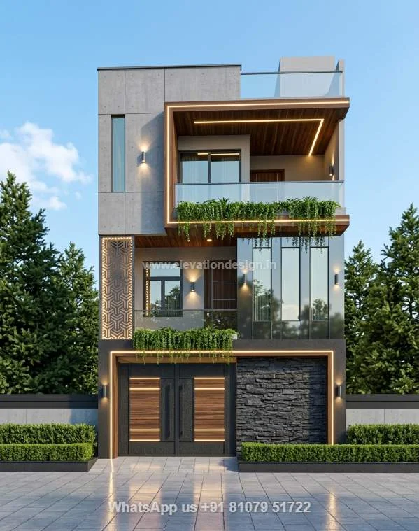 House Front Design Indian Style