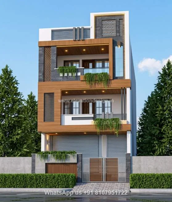 House With Shop Budget 3d Design