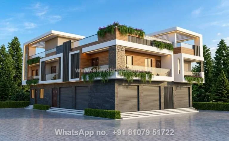 House With Shop Front Design Indian Style