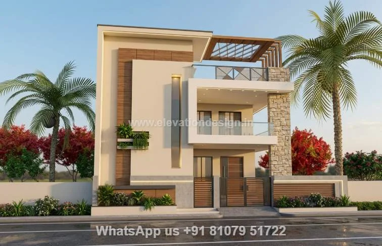 Indian Style 2floor Home Elevation Simple
