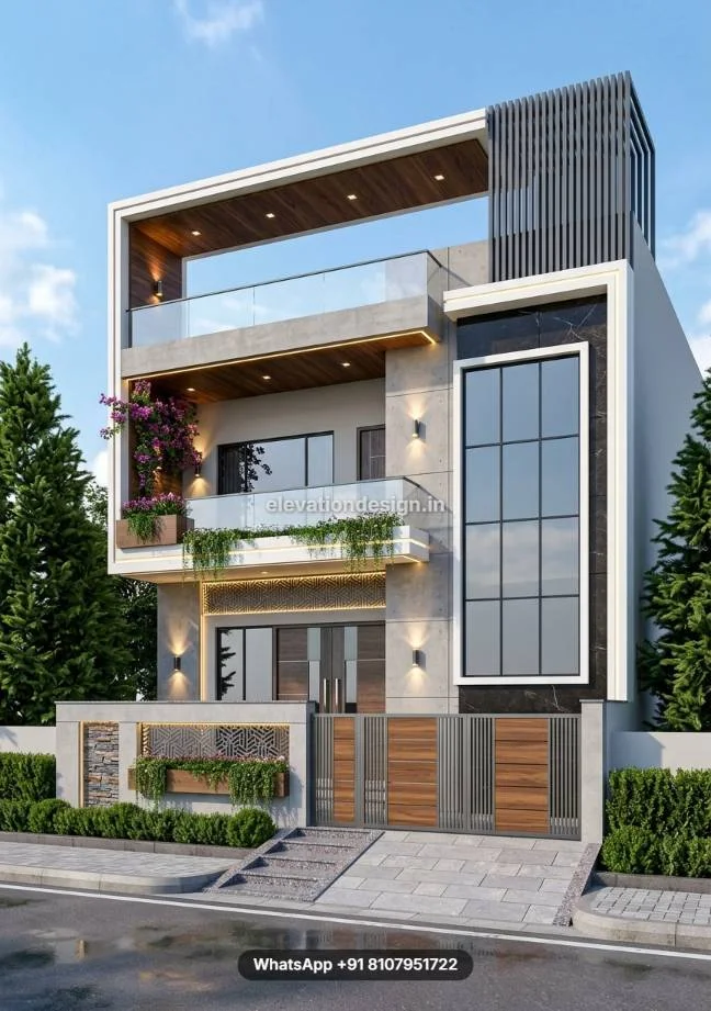 Latest Front Section For G+1 Building