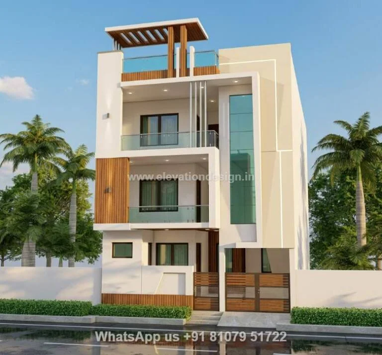 Modern Elevation 3 Floor