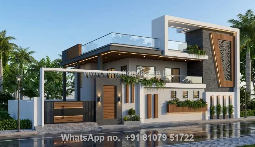 Modern Front House In India