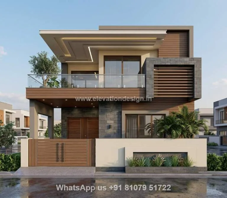 Modern G+1 Elevation Design