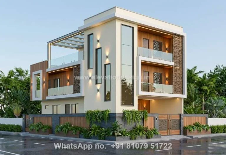 Modern Residential Home Elevation