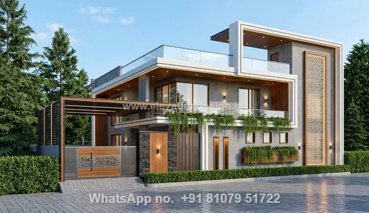 Simple Duplex House Front Design