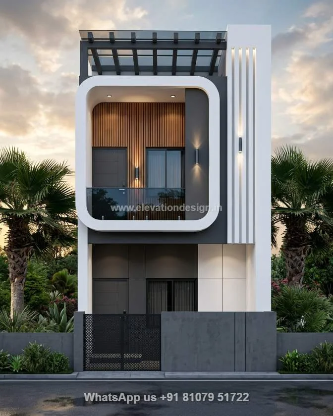 Simple Home Elevation 3d Design