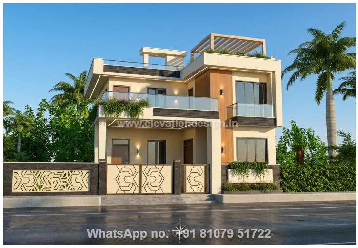 Simple House 2 Floor Front Design