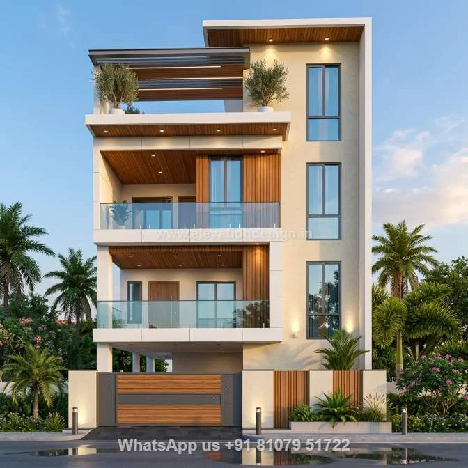 Simple House Front Design Village