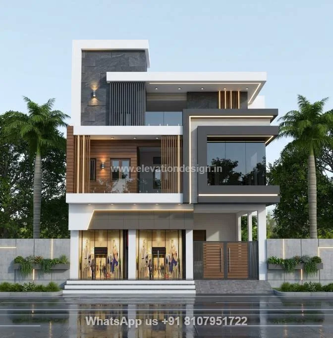 Small Shop With House Modern Front