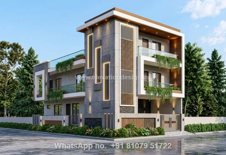 Village Home Front Design 3d