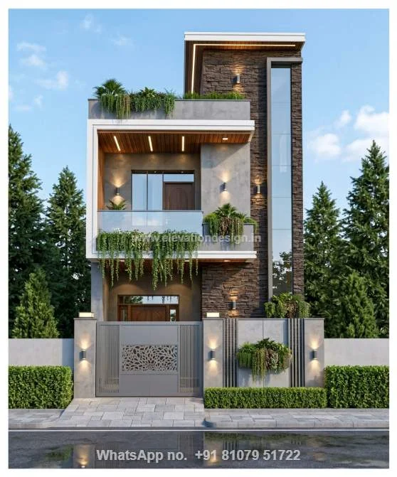 Village House Small Front Design Indian Style