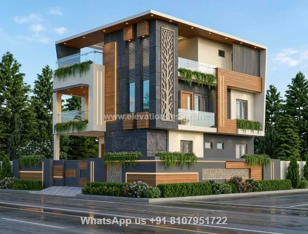 Balcony 3d House Exterior Deisgn
