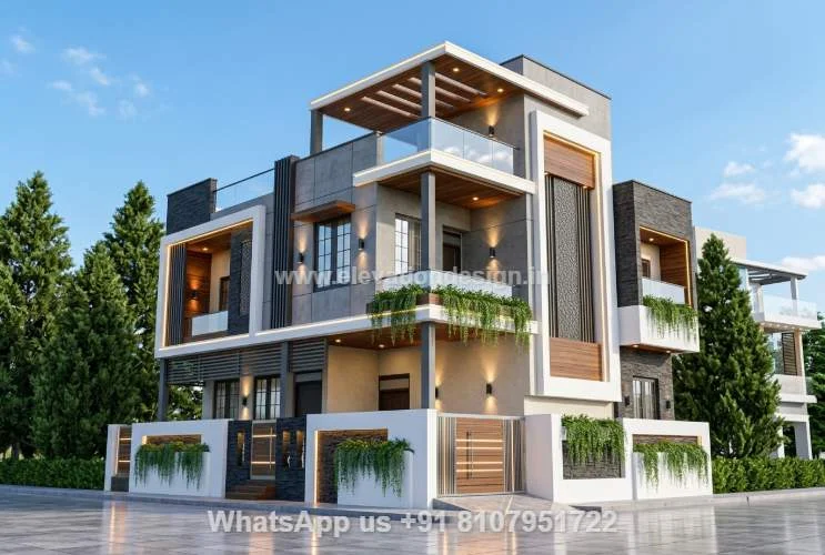 Best Corner House Elevation