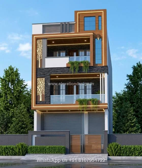Commercial Cum Residential 3 Floor Normal Building Design