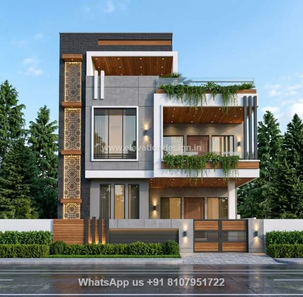 Duplex Elevation With Beautifull Design