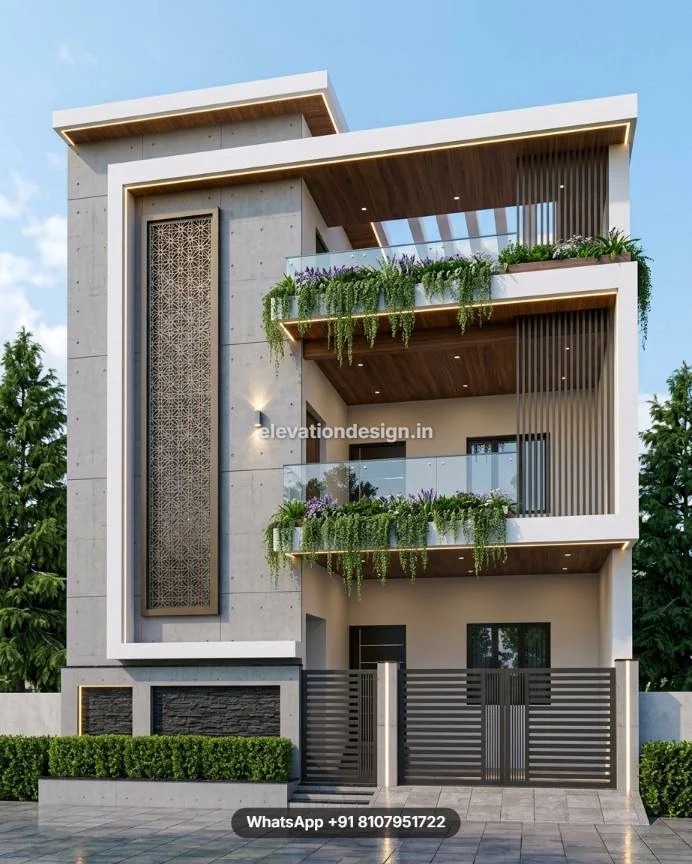 East Facing 3d Facade Design For 2 Floor