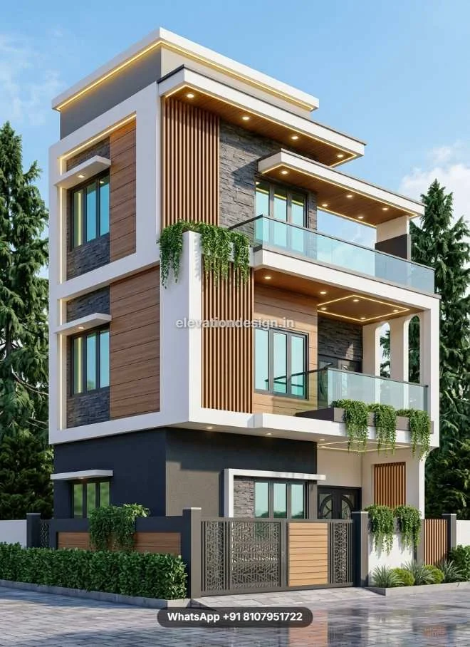 Elevation Ideas For 3 Story Simple Design