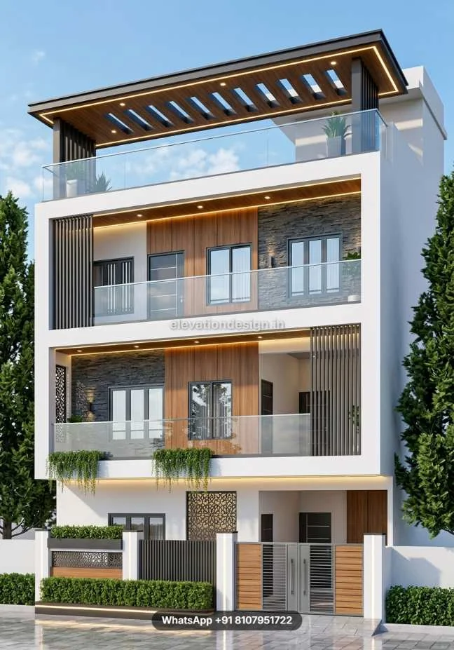 Front Wall 3 Story Building