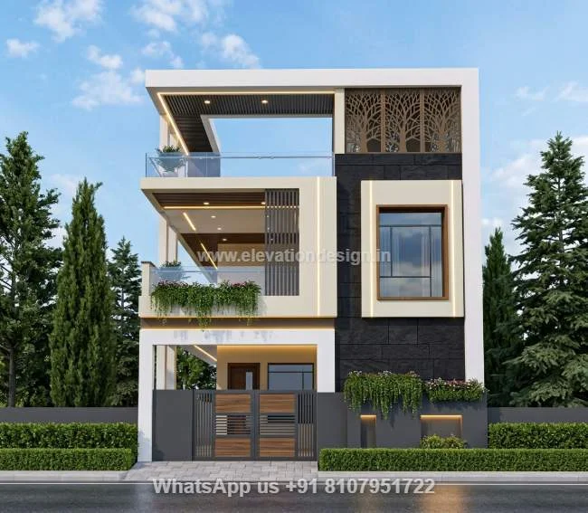 G+1 Building Front Elevation